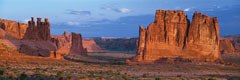 Les Trois Commères, Le Mouton et l'Orgue du parc national des Arches, situé en Utah, sont apparus dans le film de Ridley Scott, Thelma et Louise