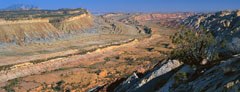 Située dans la partie sud du parc national de Capitol Reel, dans l'Utah, Strike Valley est formée par le plissement géologique de la Water Pocket Fold