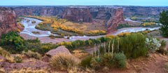 Tsegi Overlook est la première vision panoramique du Canyon de Chelly que l'on découvre depuis la rive qui conduit au Spider Rock